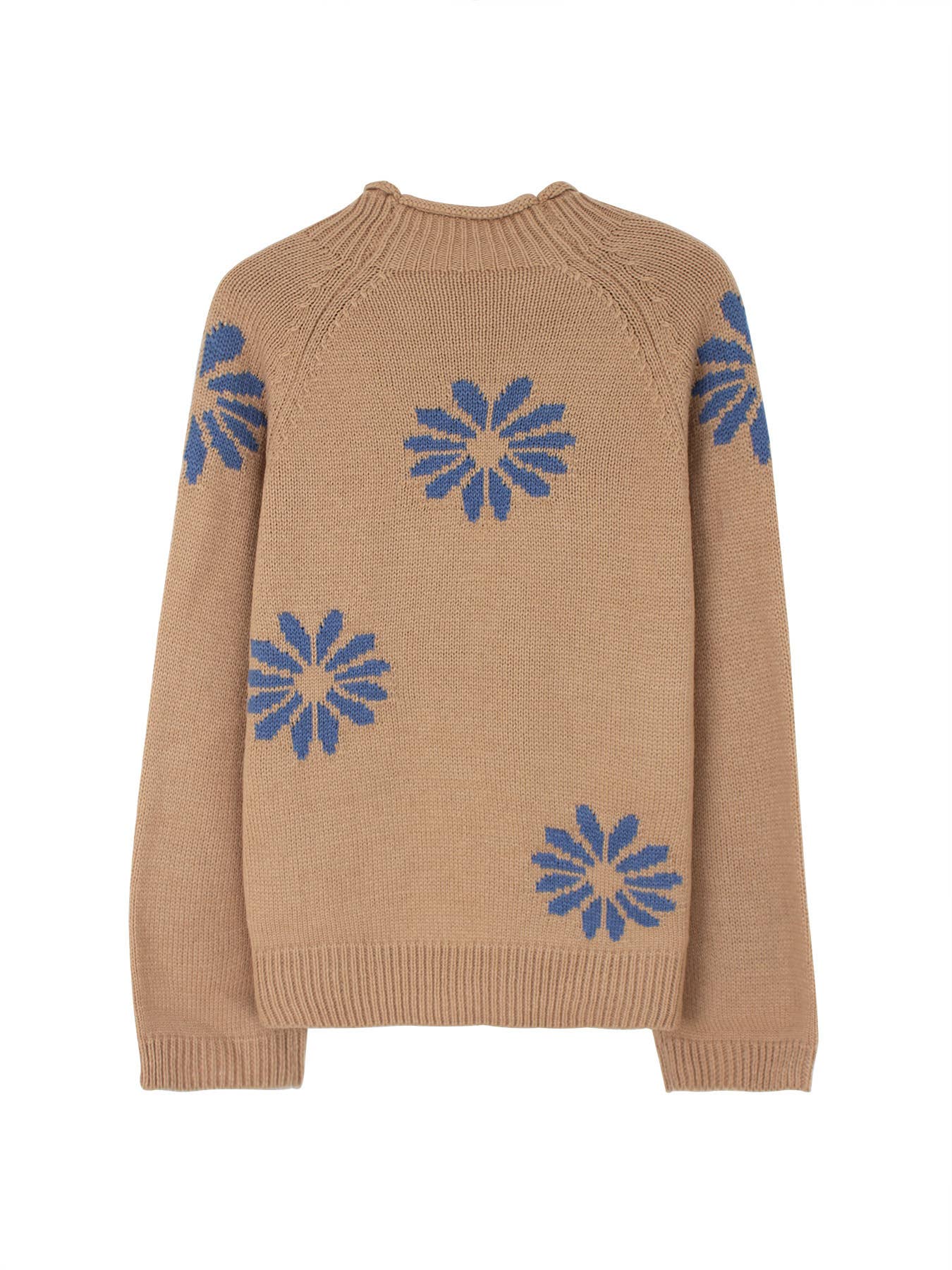 Vintage Blue Daisy Knit Sweater