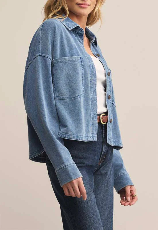 Z Supply Cropped Vintage Indigo Jacket