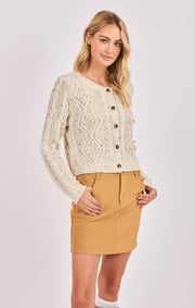 Sadie & Sage Cable Knit Cardigan