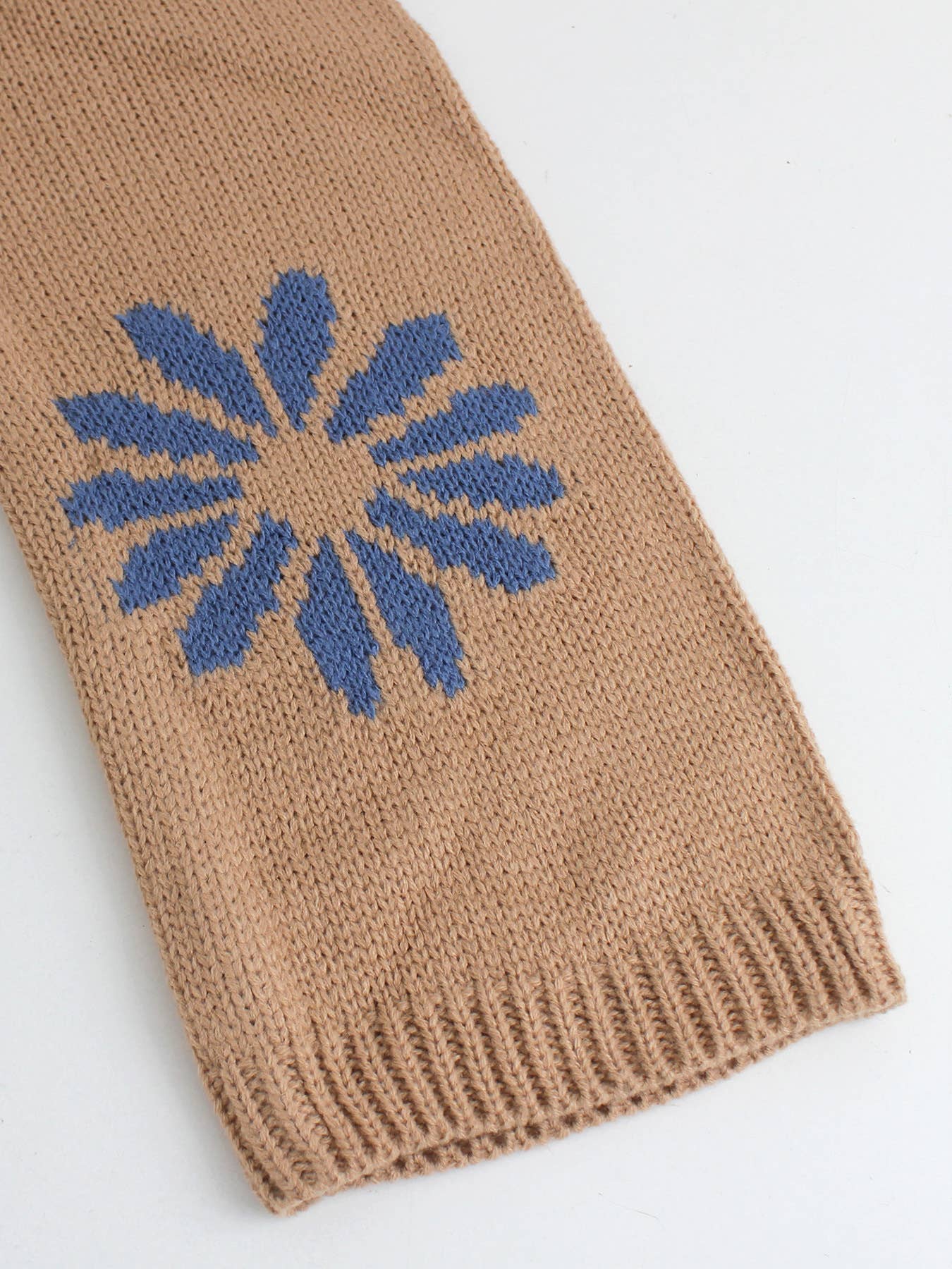 Vintage Blue Daisy Knit Sweater