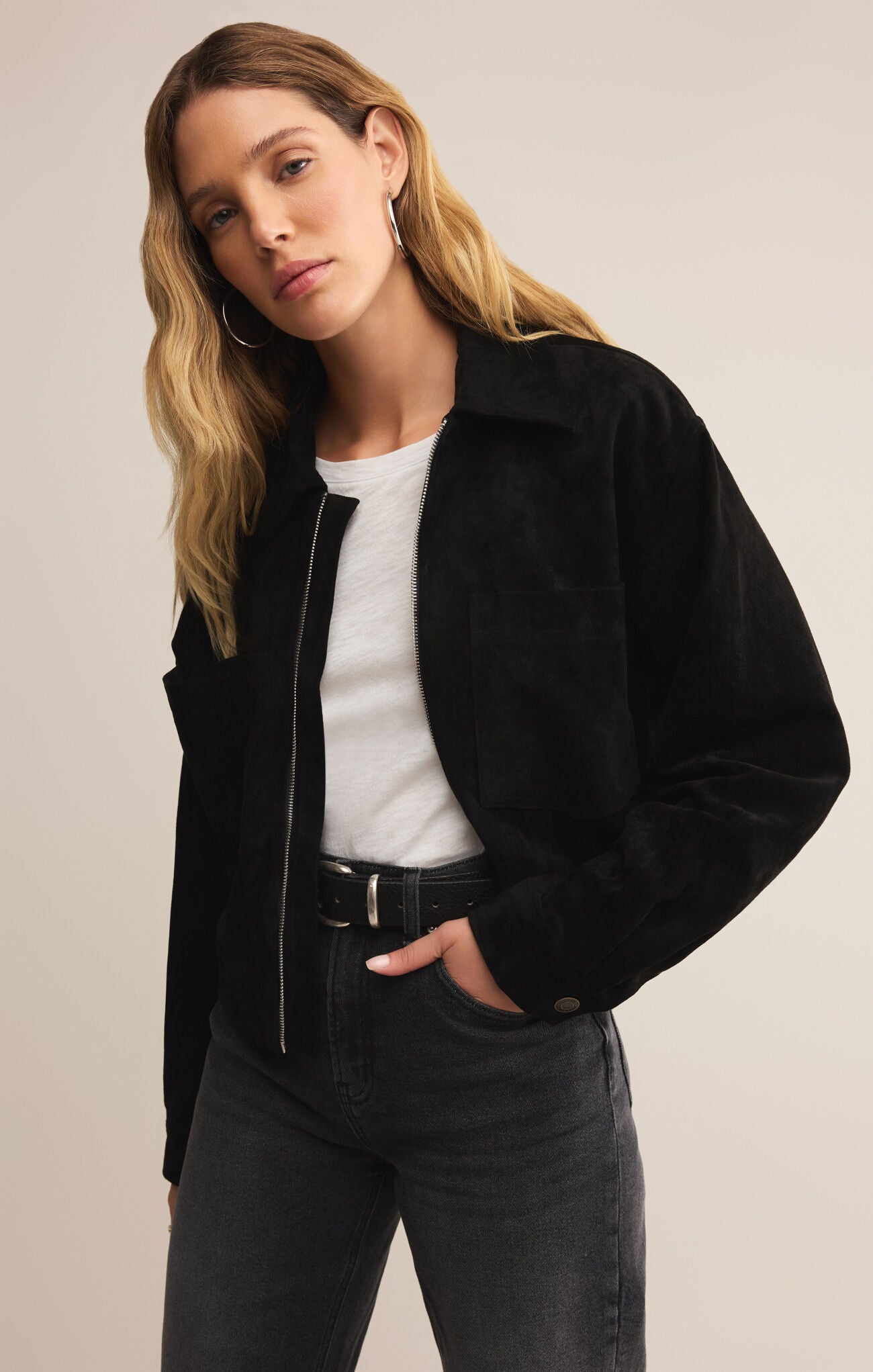 Z Supply Heritage Faux Suede Jacket