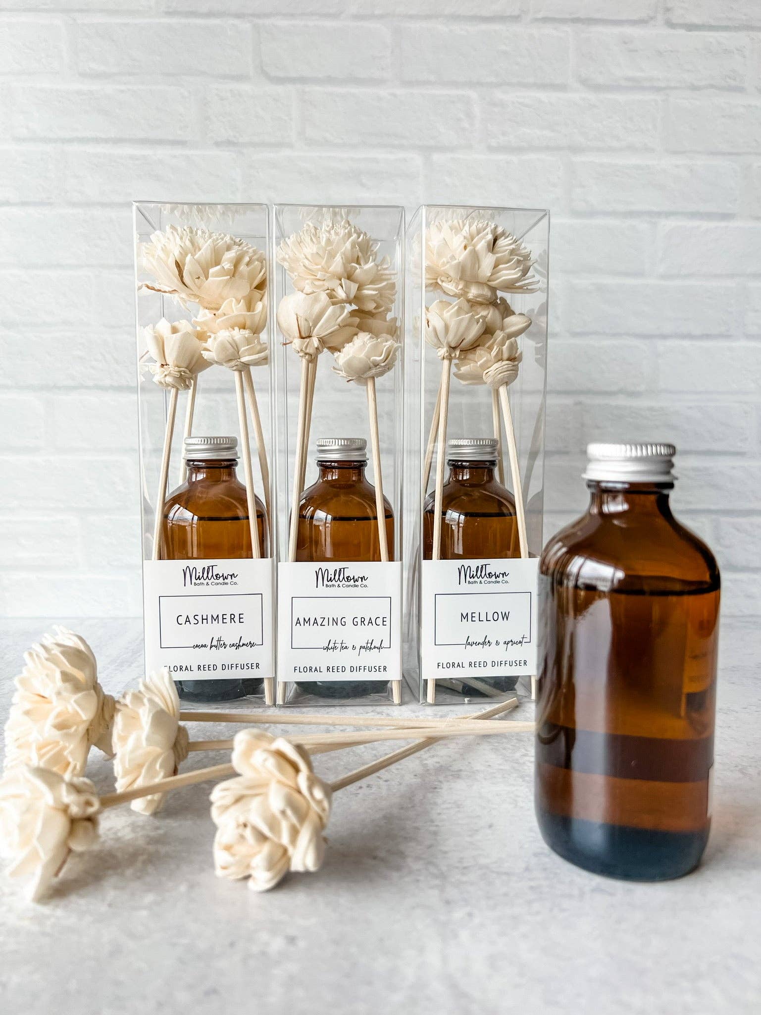 Amazing Grace Floral Reed Diffuser | Long-Lasting Scent | Clean & Flameless Fragrance