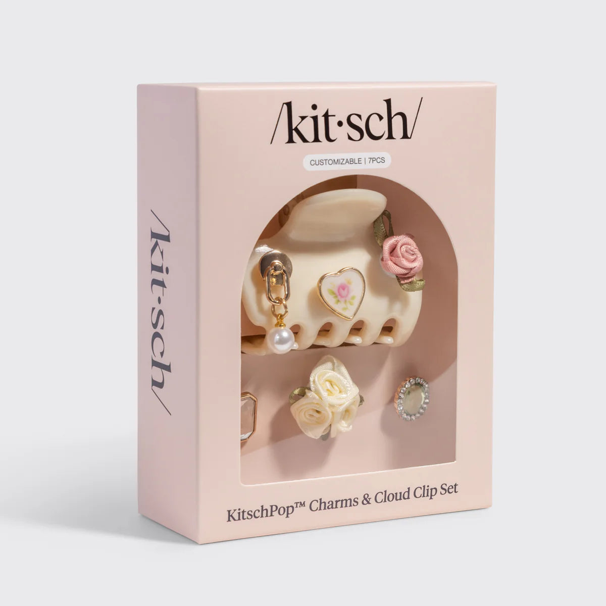 KitschPop™️ Cloud Clip & Charms in Pearlized Cream