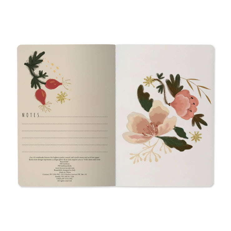A5 Notebook - Bloom Flowers 