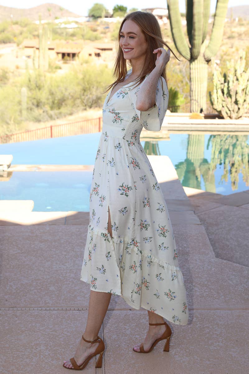 EMMA FLORAL PRINT MAXI DRESS