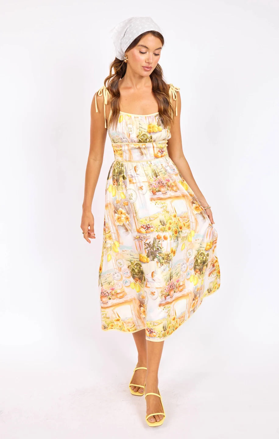 SAGE THE LABEL LIMONCELLO MIDI DRESS