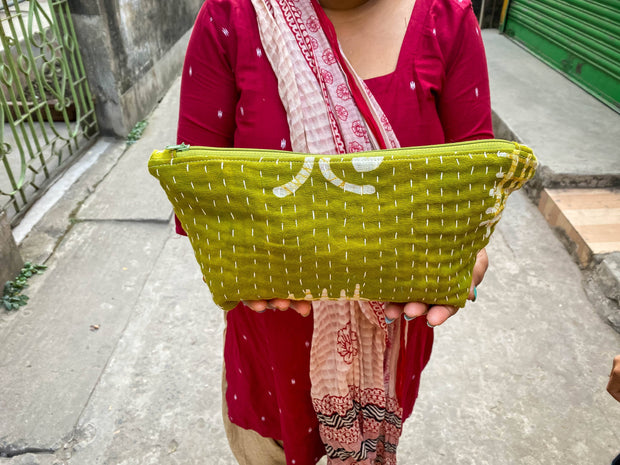 Kantha Cosmetic Bag | Large