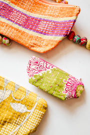 Kantha Cosmetic Bag | Medium