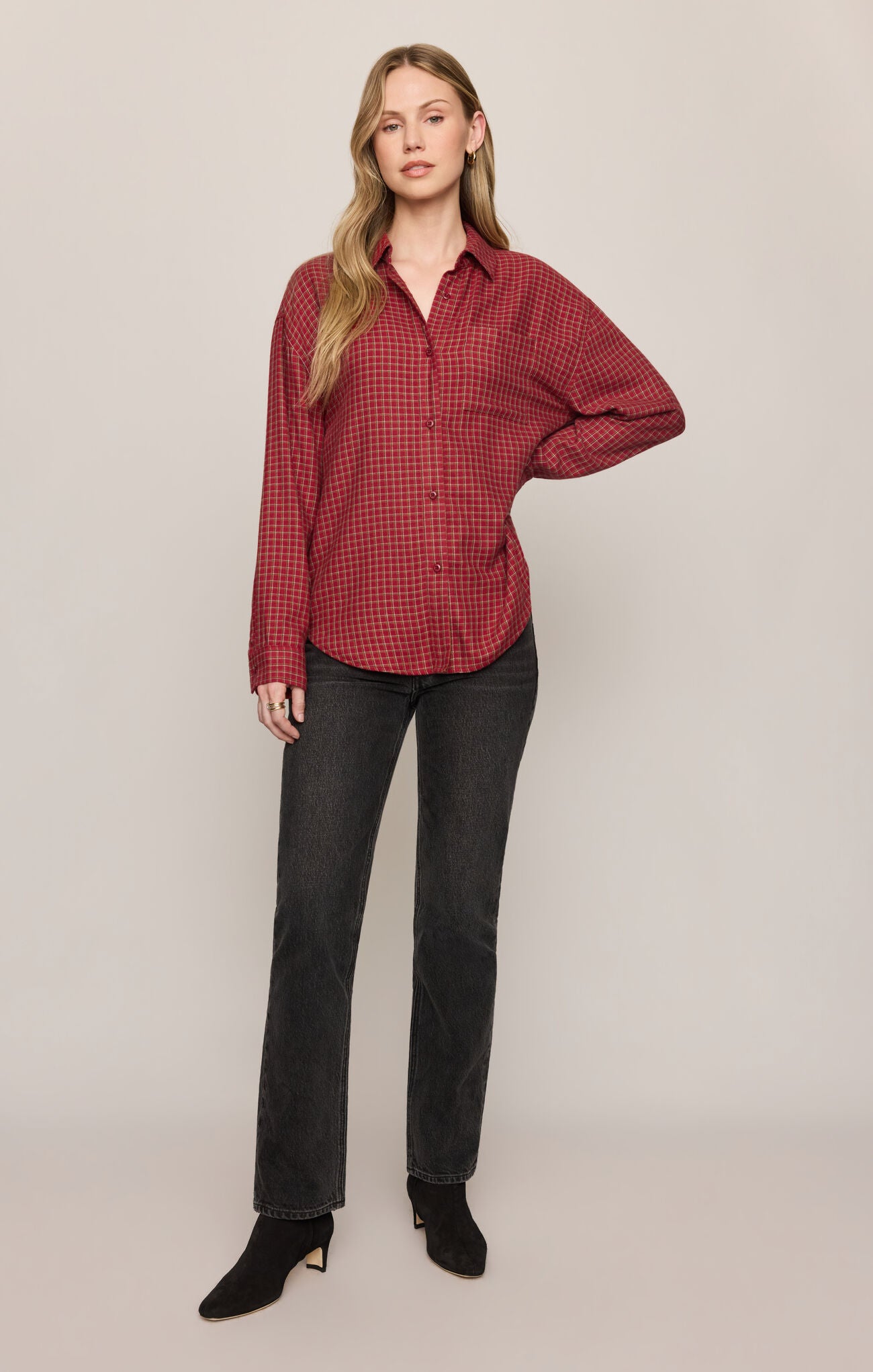 River Plaid Button Up