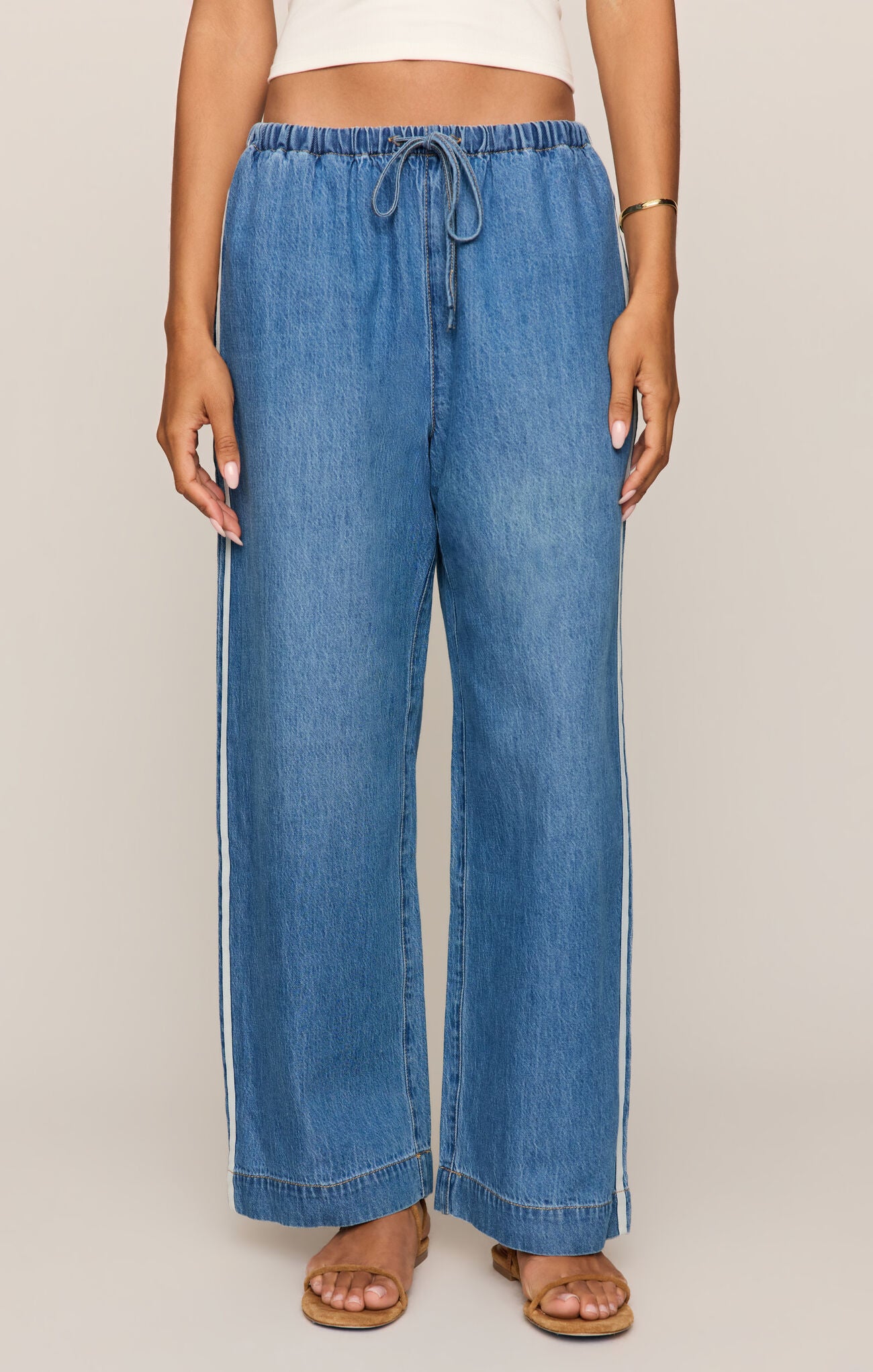Sidelines Denim Track Pany by Z Supply