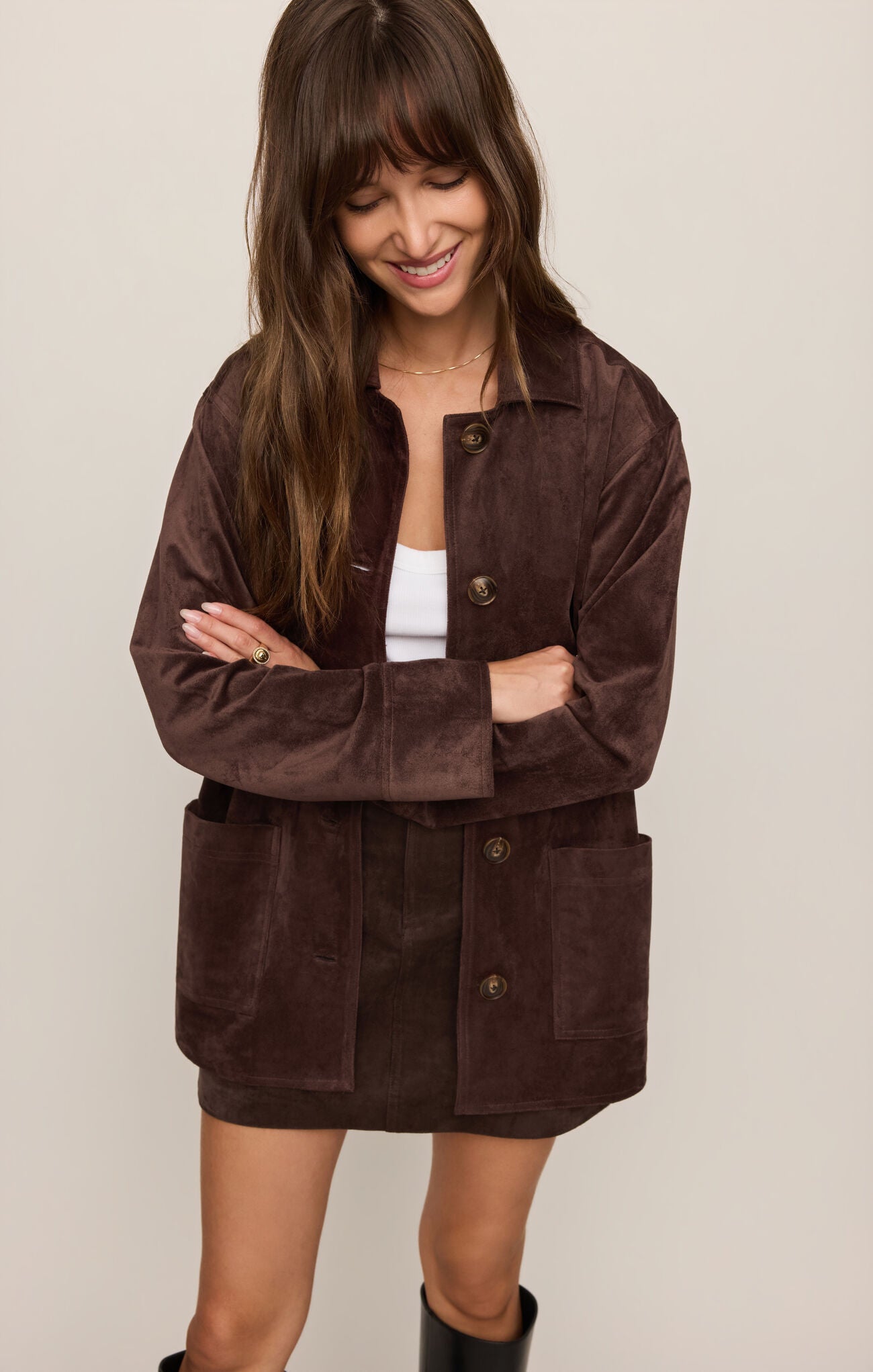 Decker Suede Chore Coat