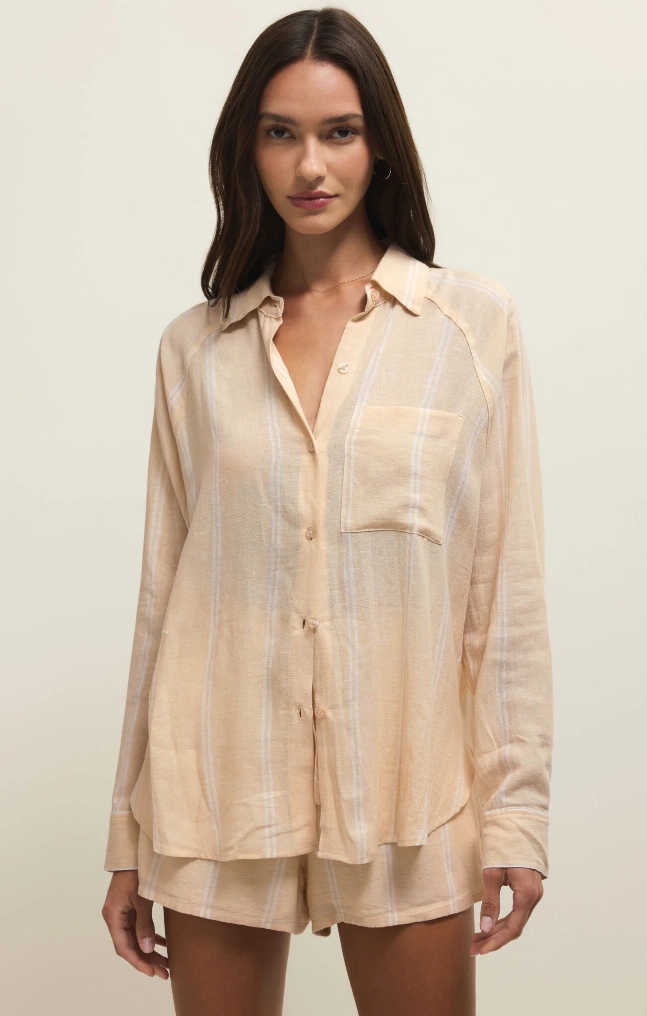 Z Supply Perfect Linen Striped Top