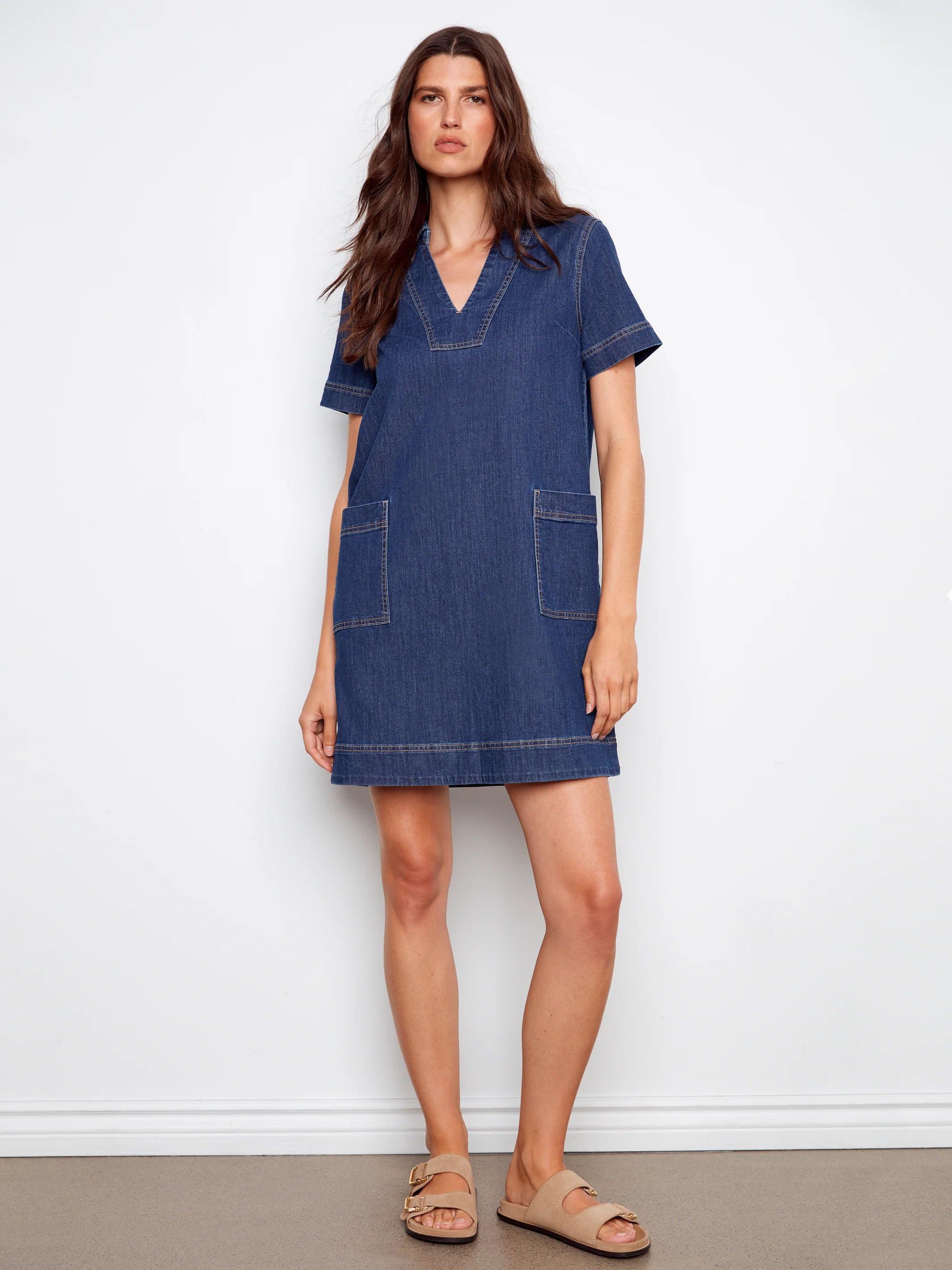 CHARLIE B C3229/519C Denim Dress