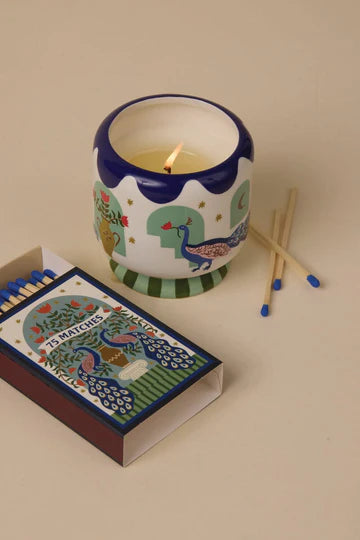 A Dopo 8 oz Handpainted Candle