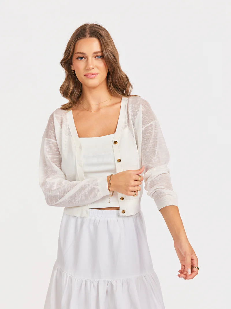 Sadie & Sage Evie Button Front Cardigan