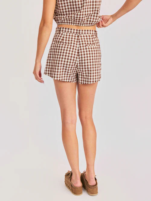 Sadie & Sage Mustang Gingham Shorts