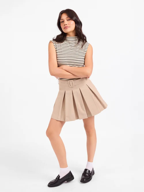 Brioche Mockneck Knit Tank