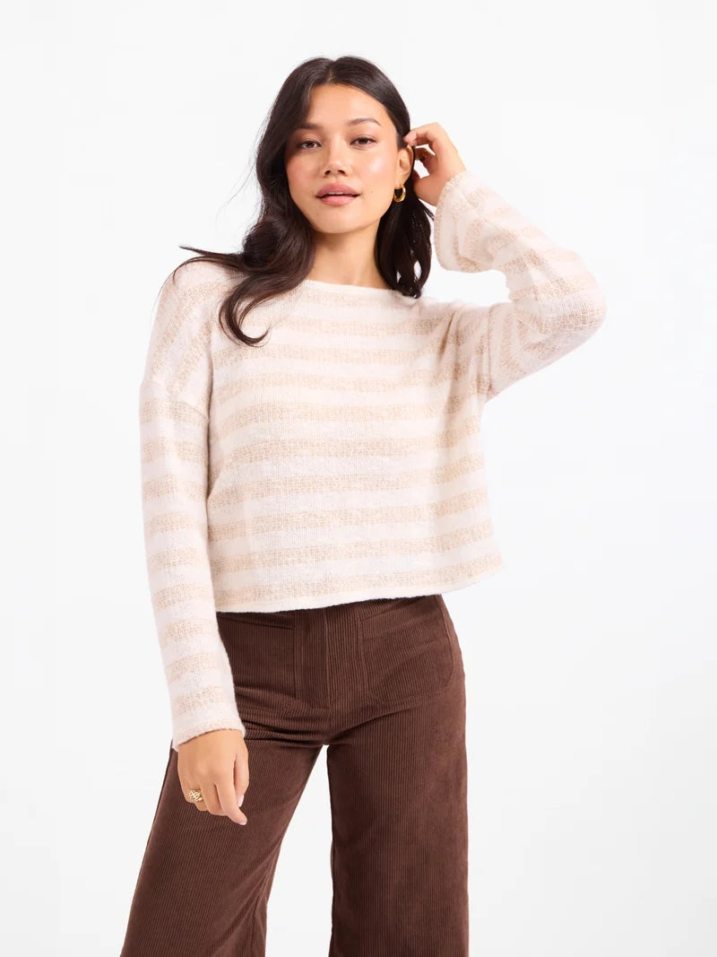 Billie Stripe Crewneck
