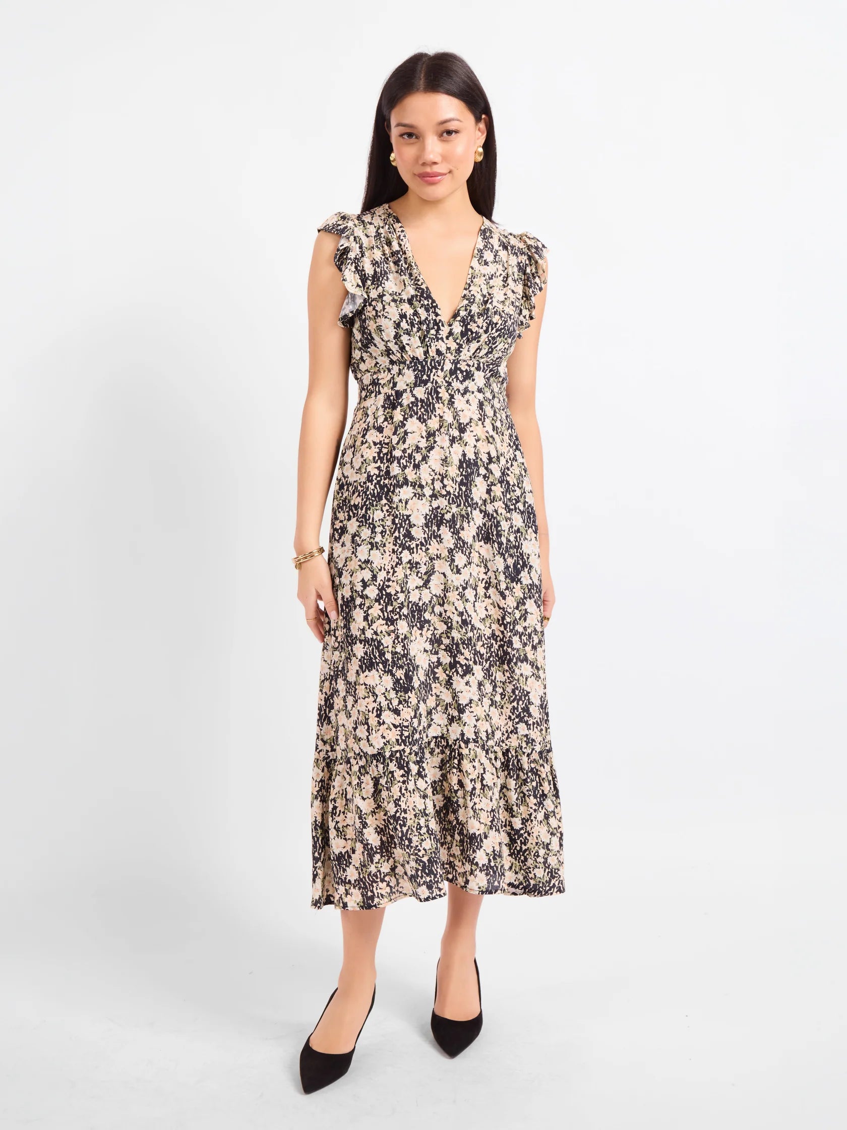 Painted Fields Midi Dress