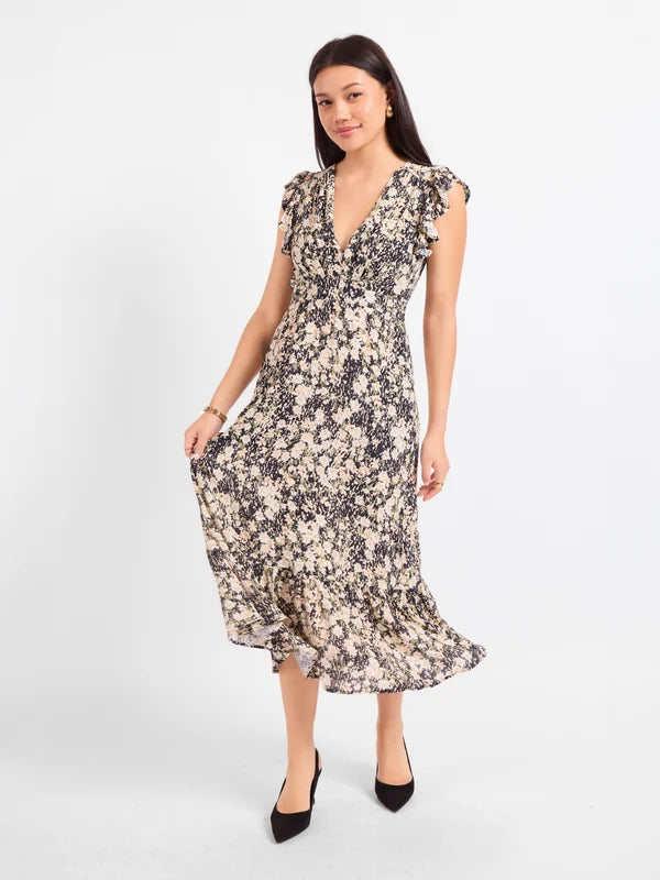 Painted Fields Midi Dress