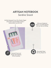 STUDIO OH! SARDINE SNACK NOTEBOOK