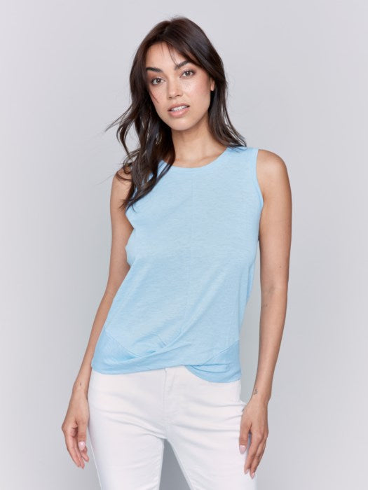 Twisted Front Hem Tank