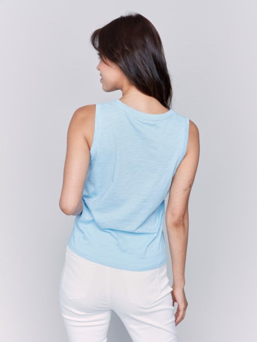 Twisted Front Hem Tank