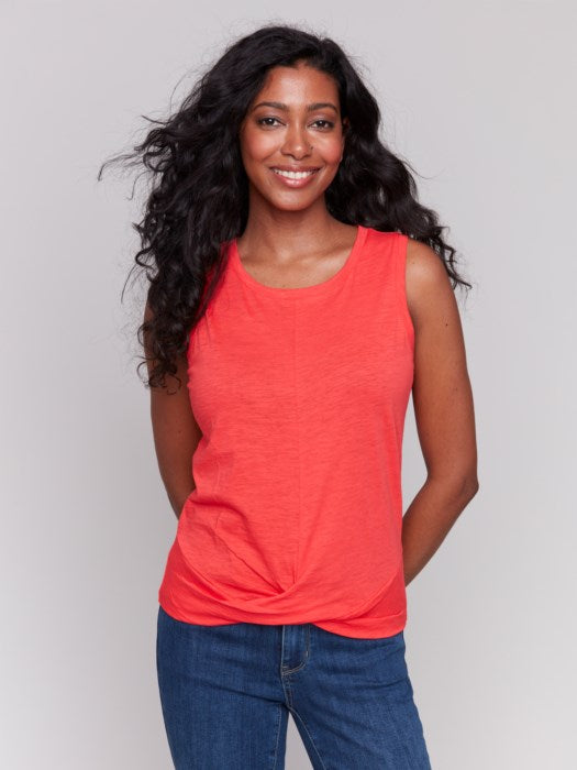 Twisted Front Hem Tank