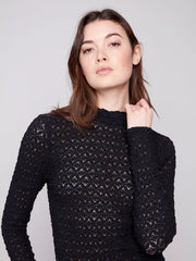 Lace Mock Neck Top