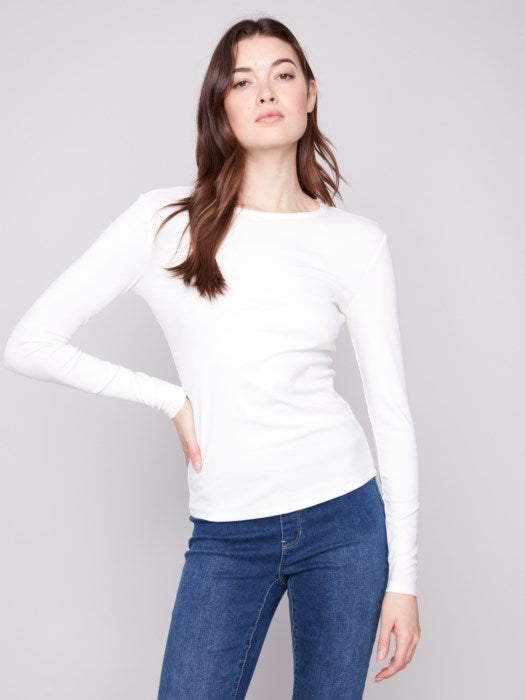 Interlock Crew Knit Top