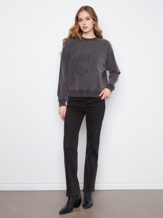 Charlie B LS Top w/Applique