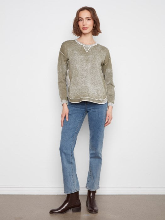 Cotton Crew Neck Sweater