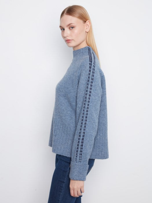 Raglan L/S Sweater w/ Stitch Detail