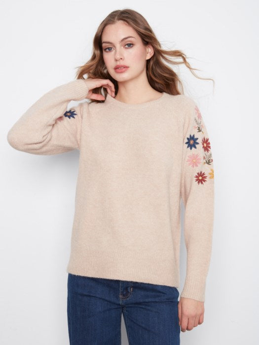 Daisy Embroidered Sweater