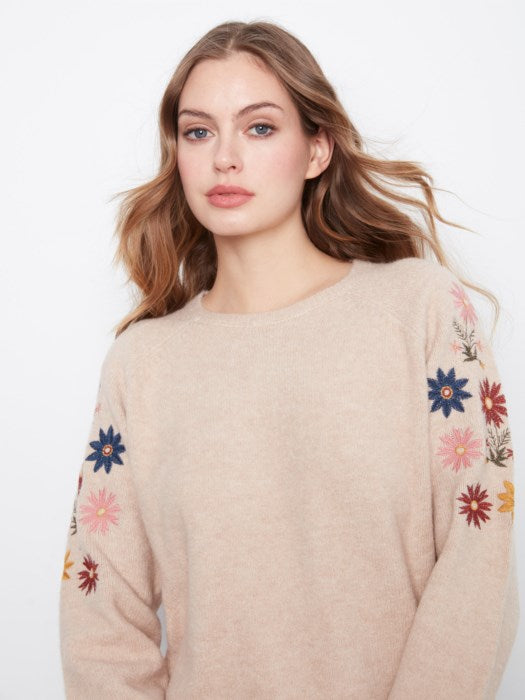 Daisy Embroidered Sweater