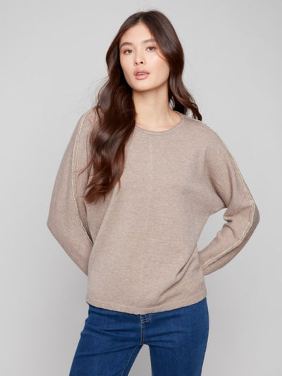 Metallic Detail Sweater