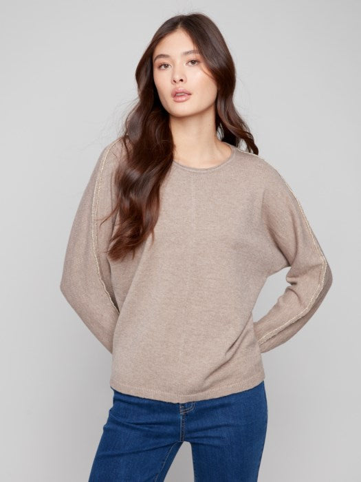 Metallic Detail Sweater