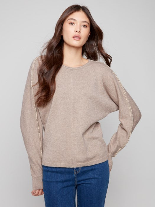 Metallic Detail Sweater