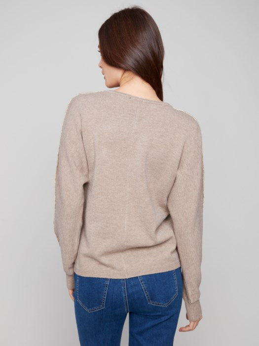 Metallic Detail Sweater