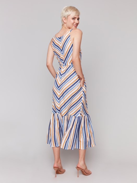 Charlie B Striped Maxi Dress