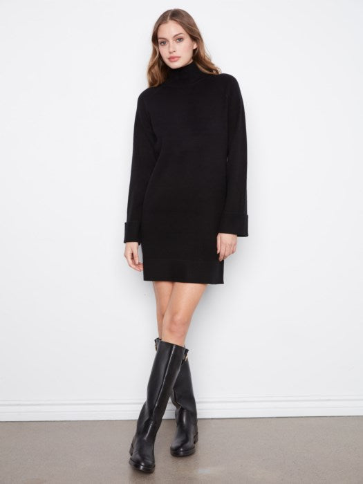 Mock Neck Sweater Dress