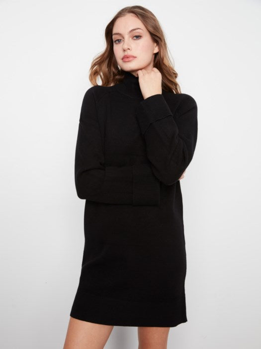 Mock Neck Sweater Dress