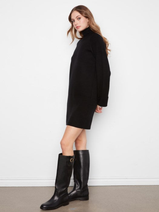 Mock Neck Sweater Dress