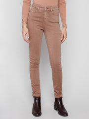 Cuffed Hem 5 Pocket Twill Pants
