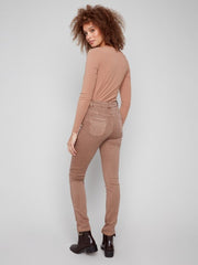 Cuffed Hem 5 Pocket Twill Pants