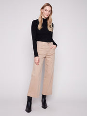 Cropped Twill Pants