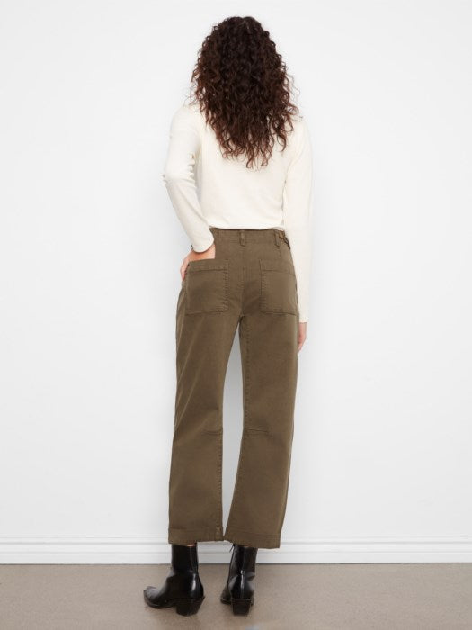 Charlie B Olive Twill Denim