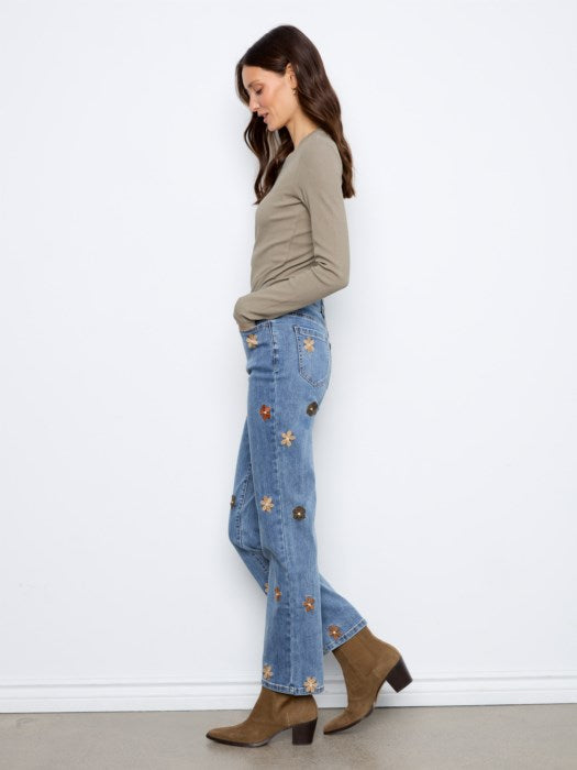Charlie B Embroidered Denim