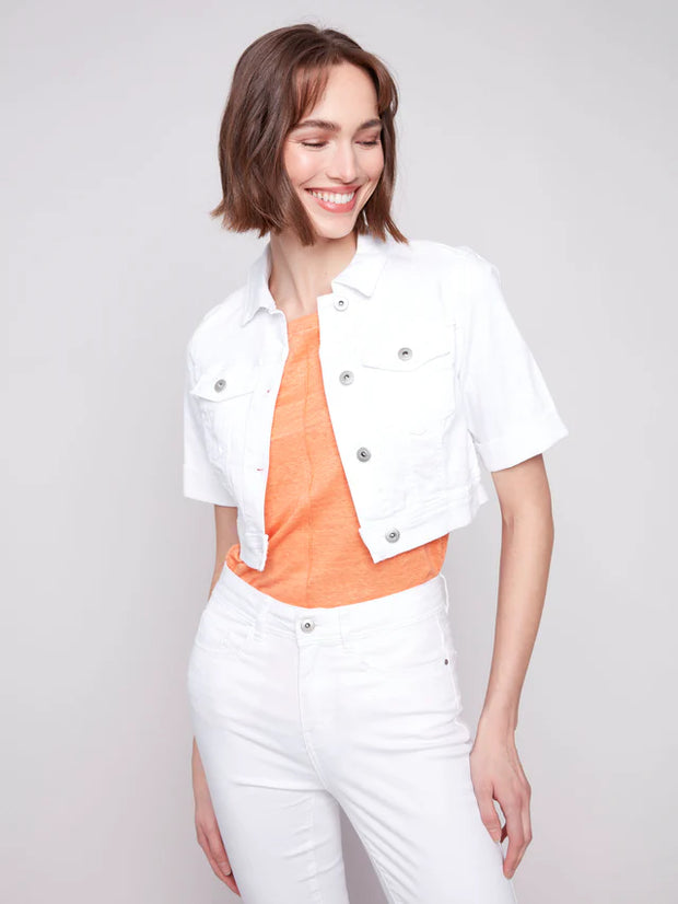 Charlie B Cropped Denim Jacket
