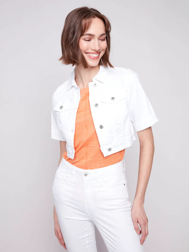Charlie B Cropped Denim Jacket